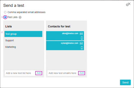 Create and edit an email campaign - inwise