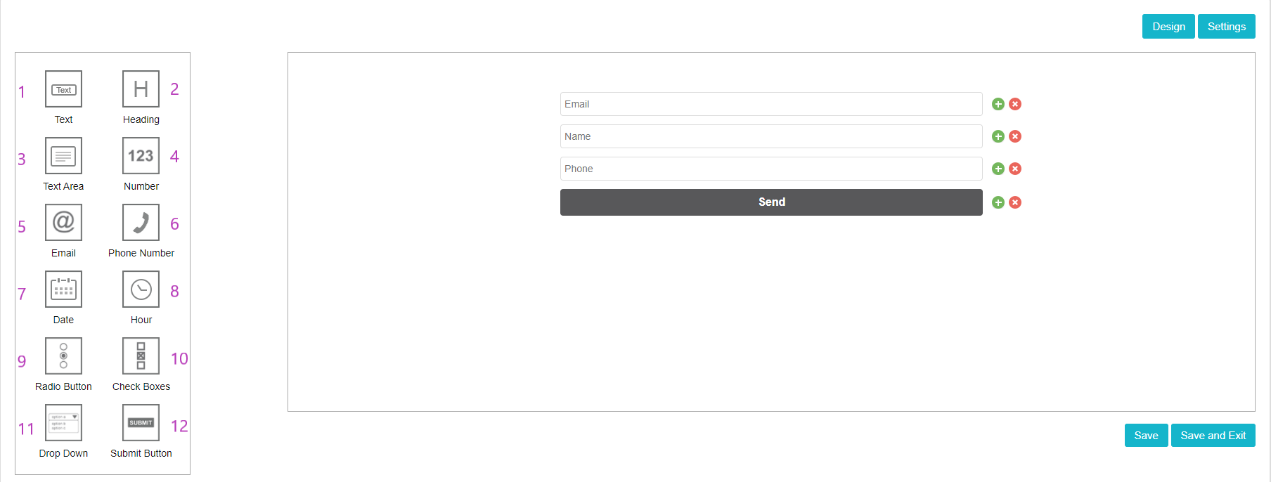 Create and Edit Forms - inwise