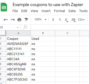 Google-sheets-with-coupon-code