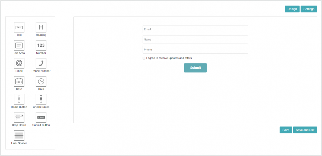 Create signup form